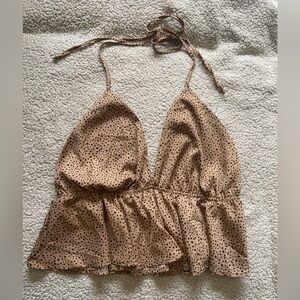 🌸 SHEIN 🌸 light brown crop top